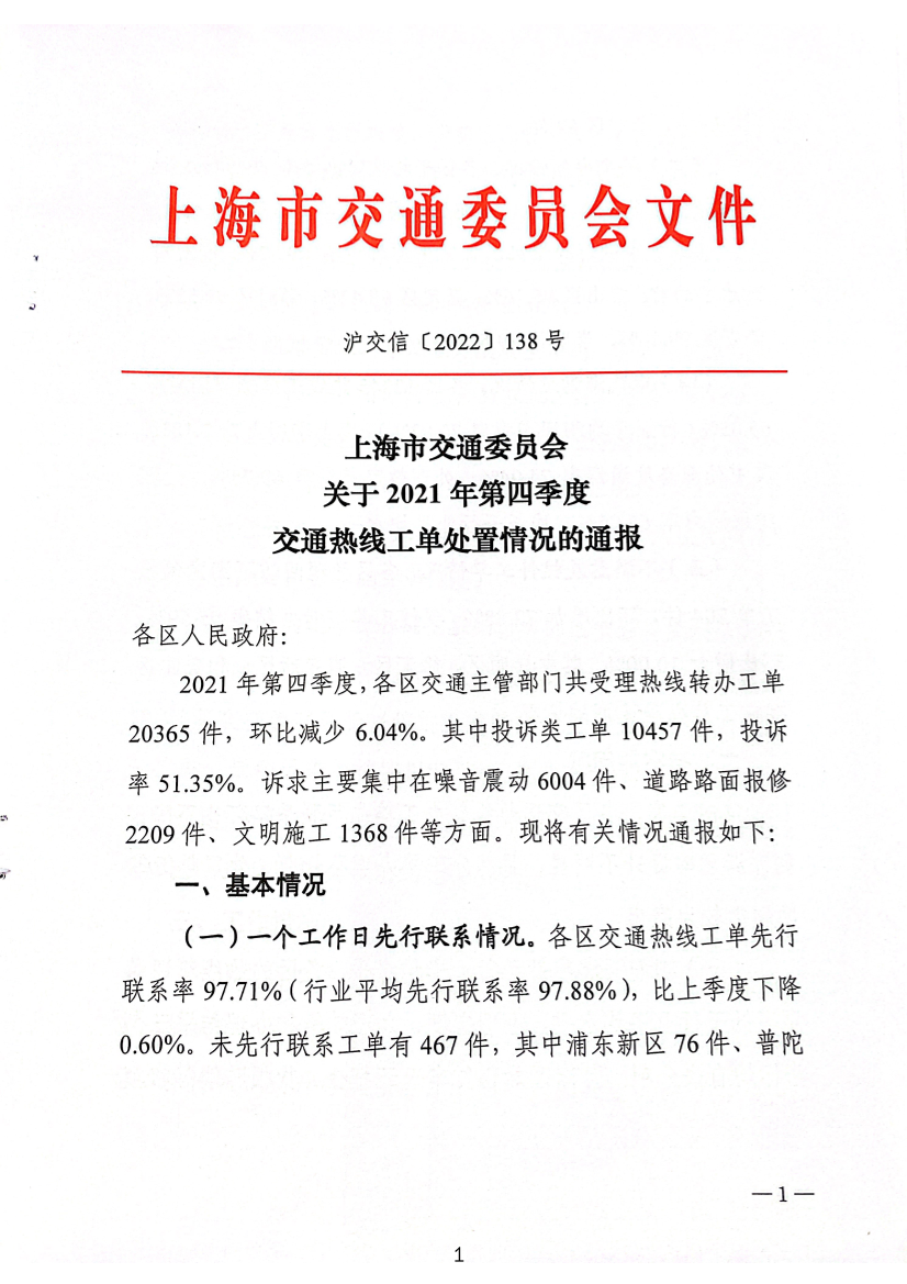 关于2021年第四季度交通热线工单处置情况的通报.pdf